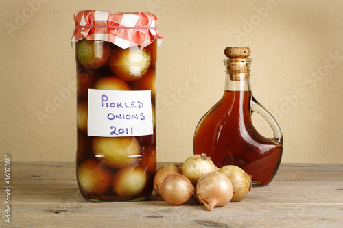 home made pickled onions