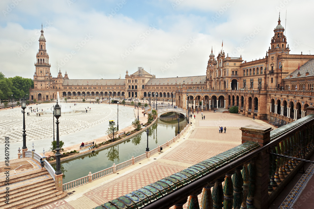 Fototapeta premium Der spanische Platz, Sevilla