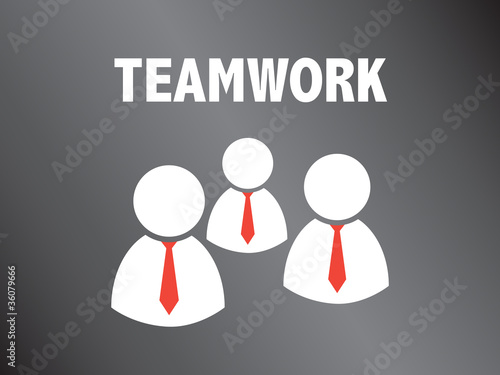 Powerpoint Vorlage - Teamwork - Business Men