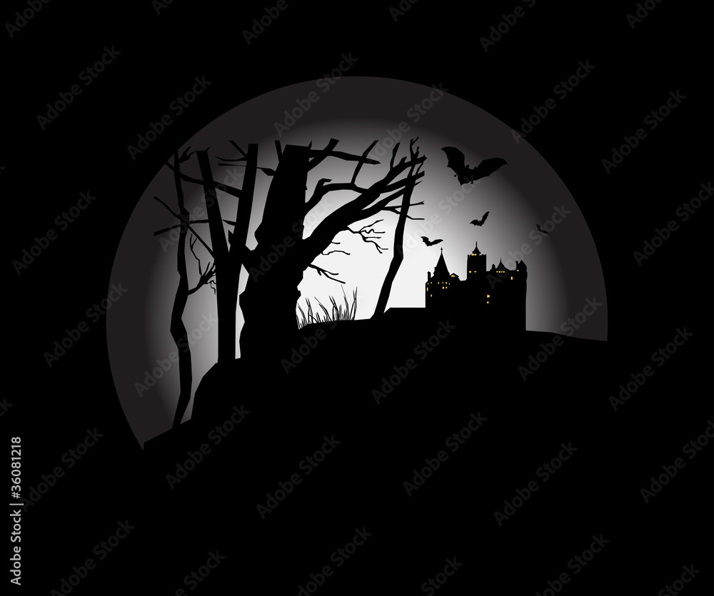 Halloween Dracula castle