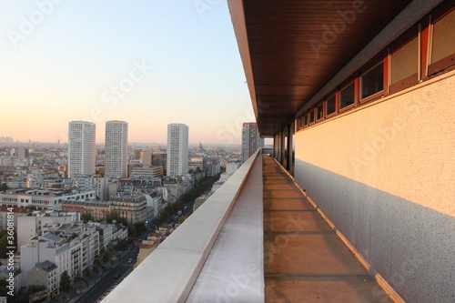 Panorama sur Paris depuis une tour du 13 me arrondissement