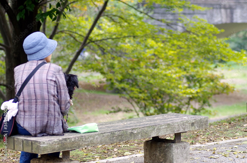 佇む老人 佇む老人