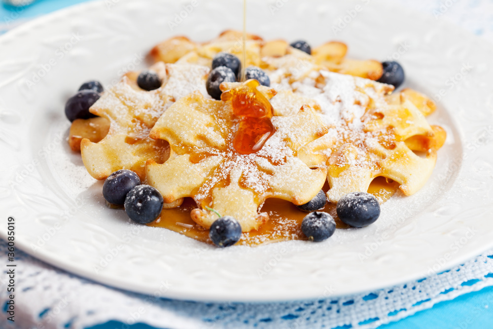Christmas Snowflake Pancakes Christmas Snowflake Pancakes