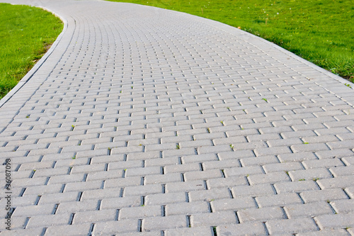 Wallpaper Mural Garden stone path with grass Torontodigital.ca