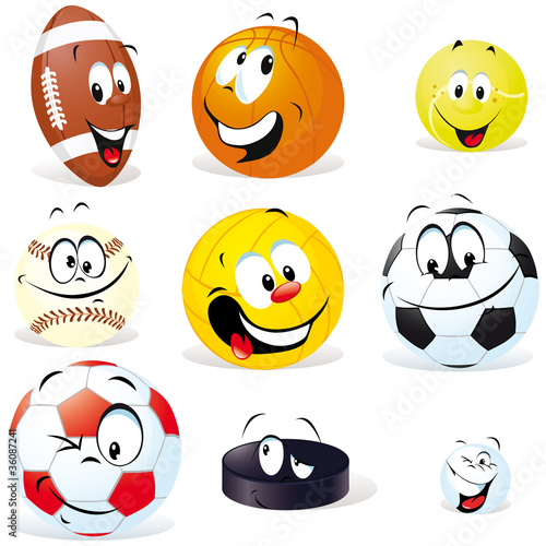 sport balls cartoon