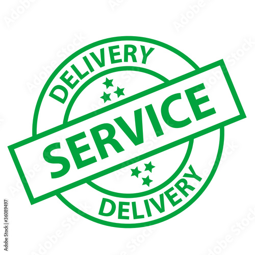 DELIVERY SERVICE Stamp (home express free shipping button label)