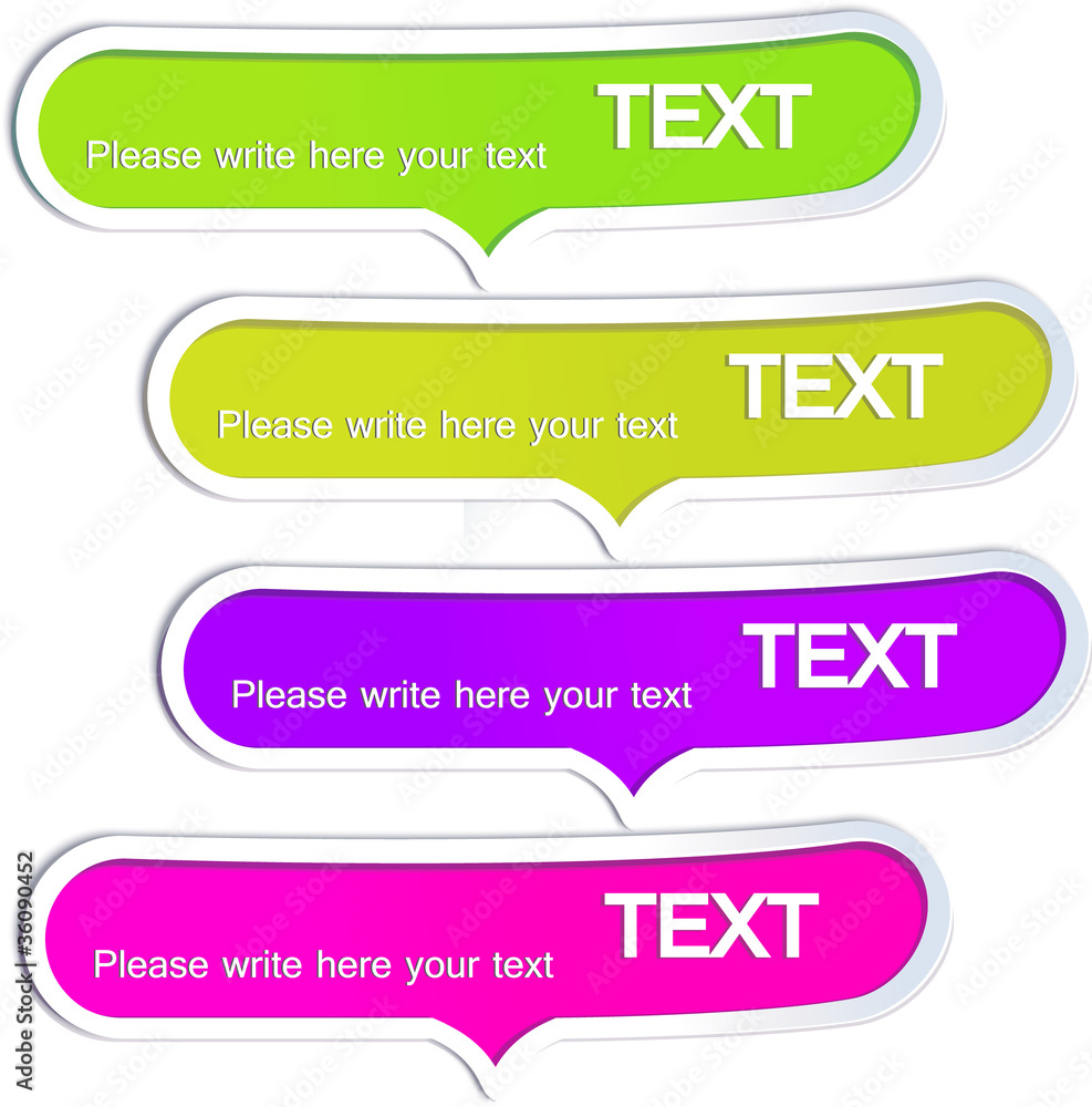 Obraz premium Colorful bubble for speech