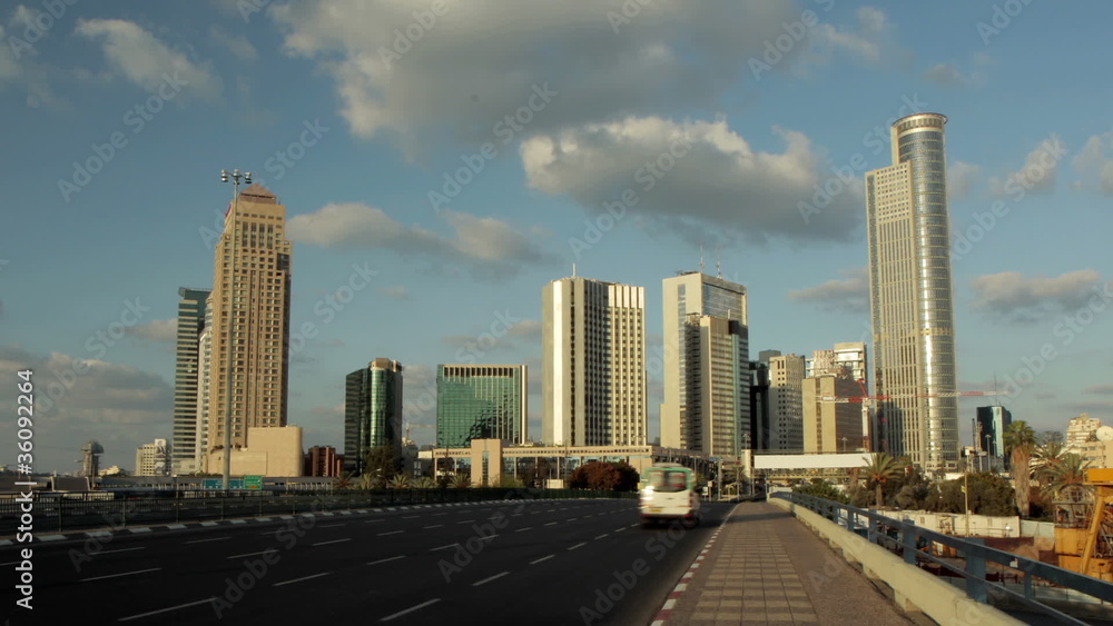 Building skyline Timelapse Israel Building skyline Timelapse Israel