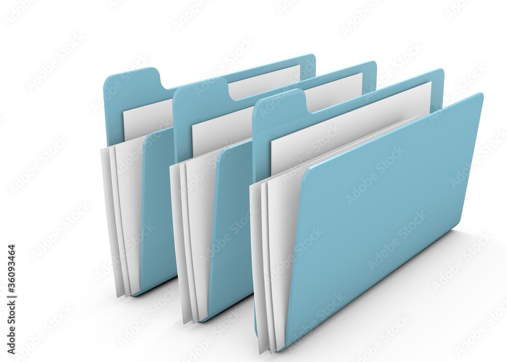 file Folders on white Background file Folders on white Background