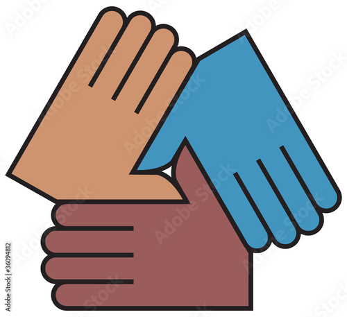 Hands linked, friendship, business