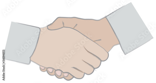 Shaking or linking hands