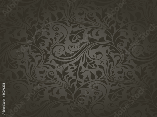 Repeating texture with floral elements