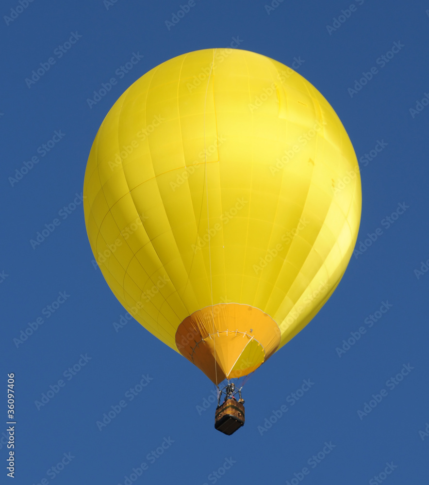 Fototapeta premium Yellow hot air balloon