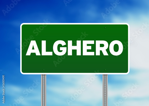 Road Sign - Alghero, Italy