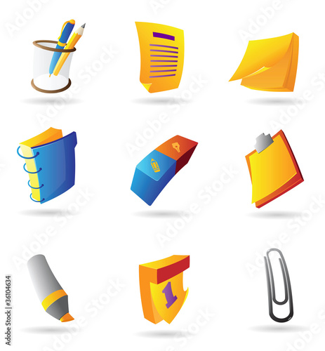 Icons for stationery