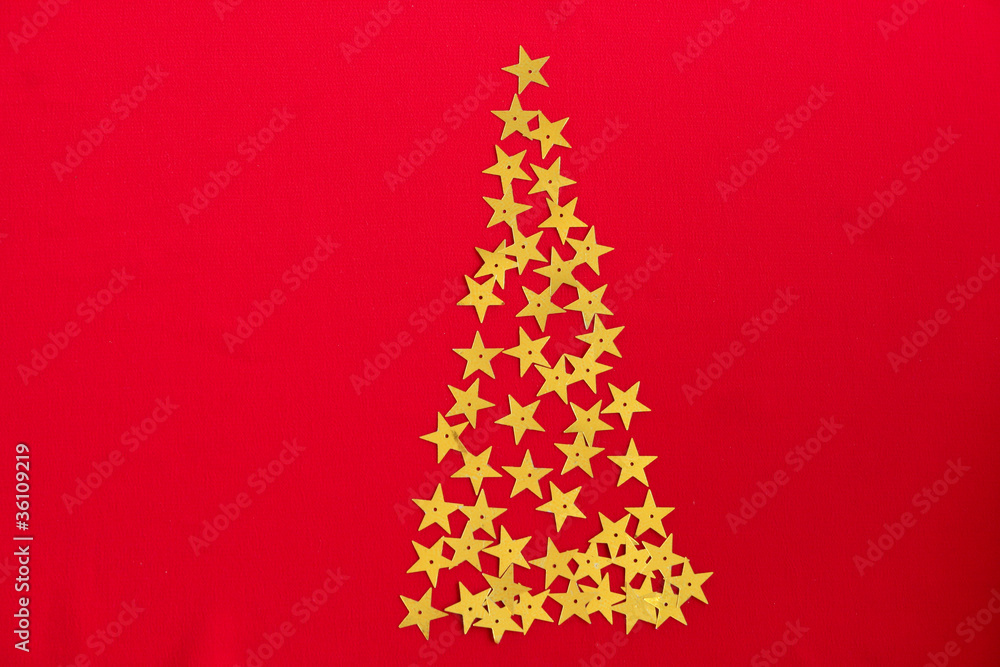 Christmas stars tree background Christmas stars tree background