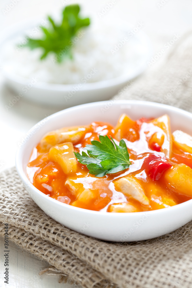 Süß sauer Hähnchen Süß sauer Hähnchen