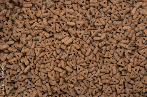 Dry pets food background