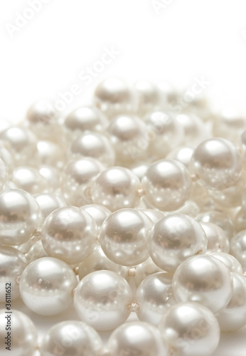 Pearl isolated on the white background