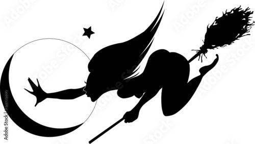 witch in the moon