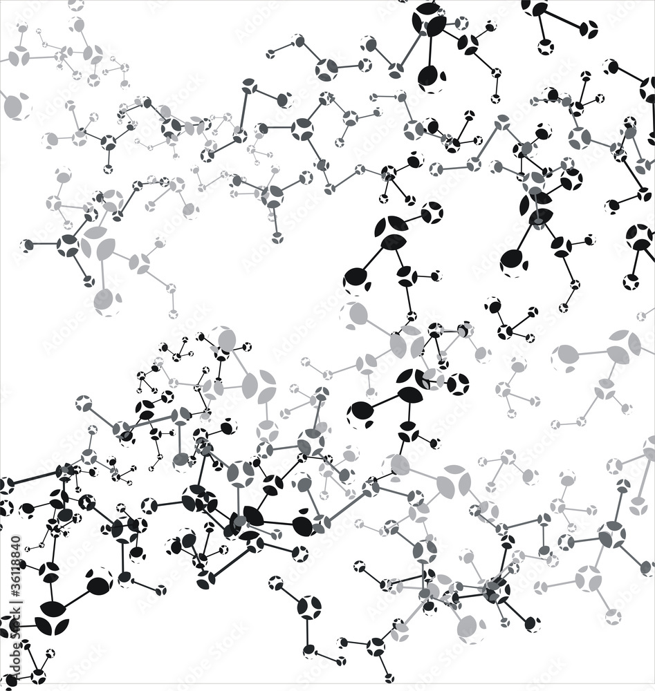 Obraz premium Molecule background