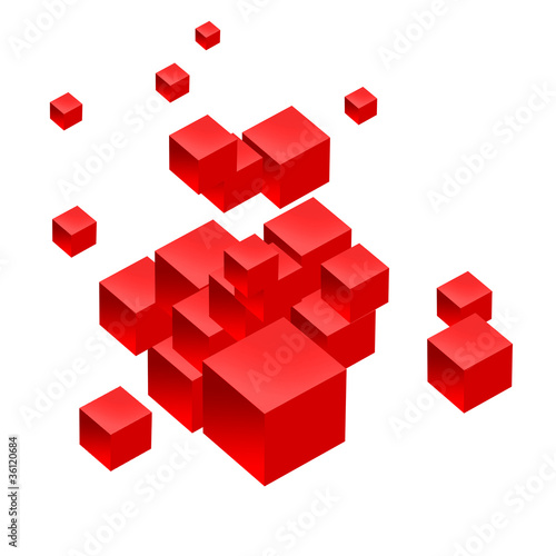 複数の立方体