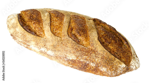 Fotografia, Obraz Fresh baked loaf of peasant batard bread