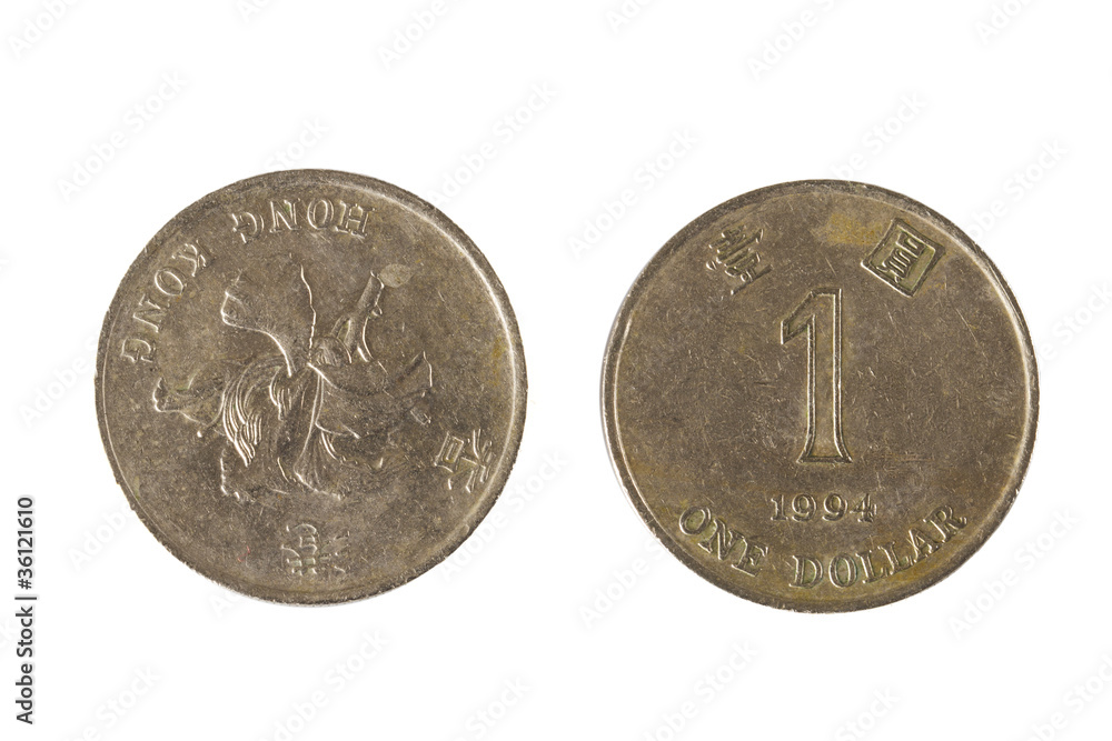 Hong Kong Dollar Isolated Hong Kong Dollar Isolated