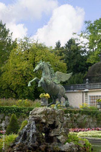 Pegusus Fountain in Mirabell Gardens,Salzburg Austria