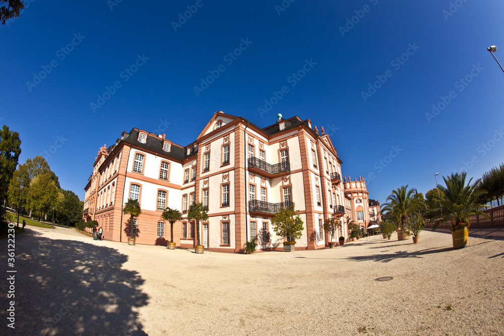famous Biebrich Palace in Wiesbaden famous Biebrich Palace in Wiesbaden