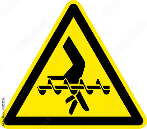 Warnschild Warnzeichen Verletzungsgefahr Finger