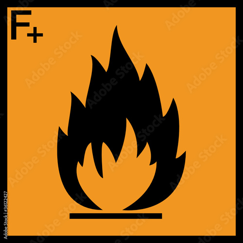 Gefahrstoffzeichen Hochentzündliche Stoffe Schild