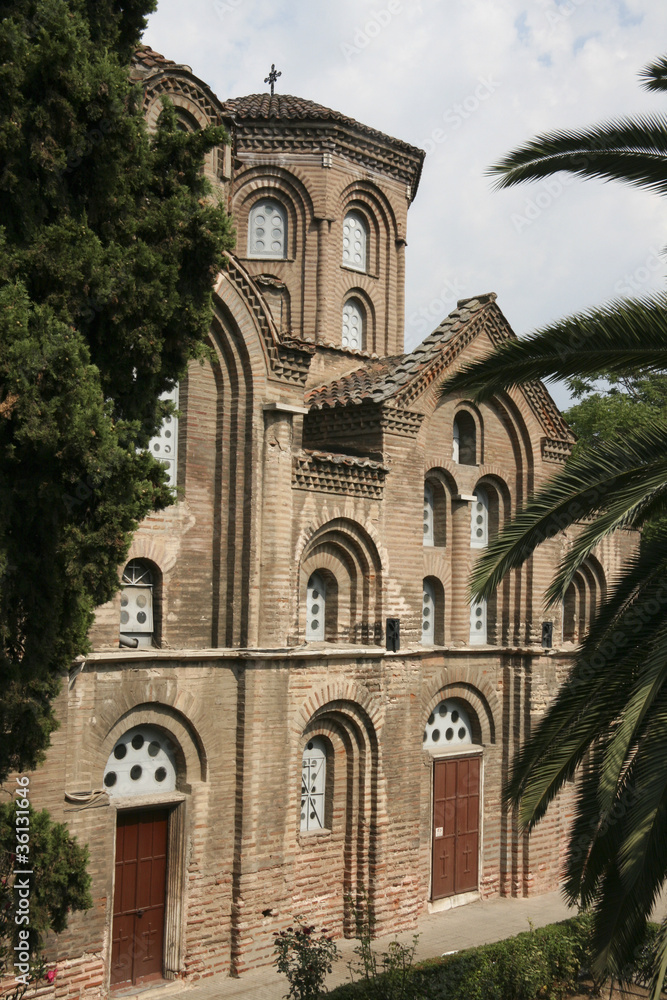 Facade of Panagia Chalkeon Church  in Thessaloniki