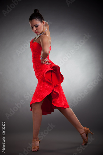 sensual latino dancer posing