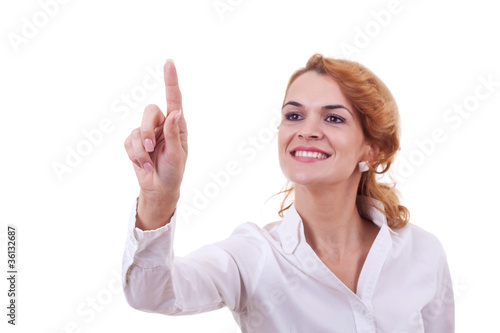 Wallpaper Mural woman pushing or pointing Torontodigital.ca