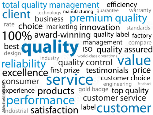 "QUALITY" Tag Cloud (guarantee service reliability satisfaction)