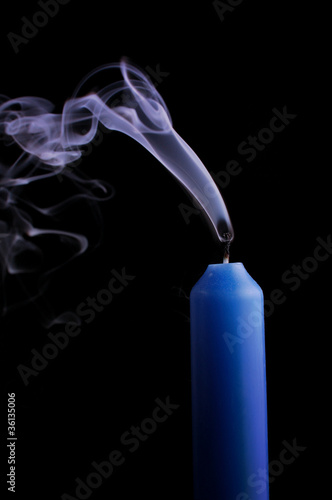 candle and smoke