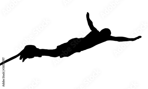 Male Bungee Jumper