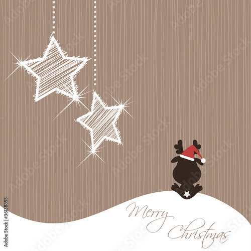 Christmas Background -Reindeer-