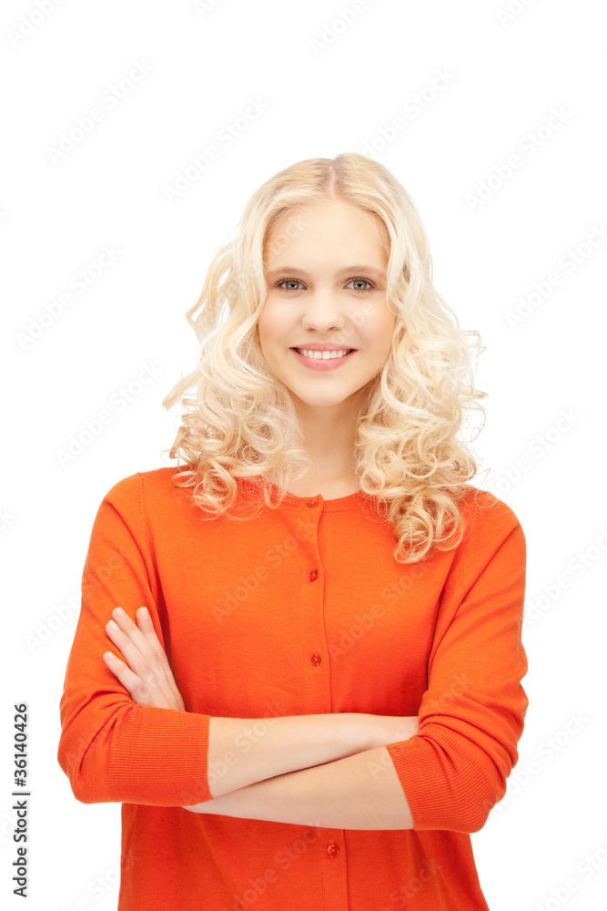happy and smiling woman