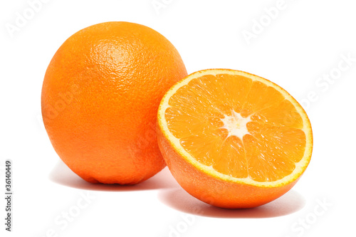 Oranges  isolated 