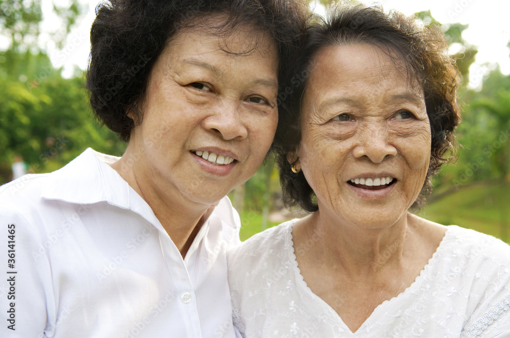 Asian senior woman Asian senior woman