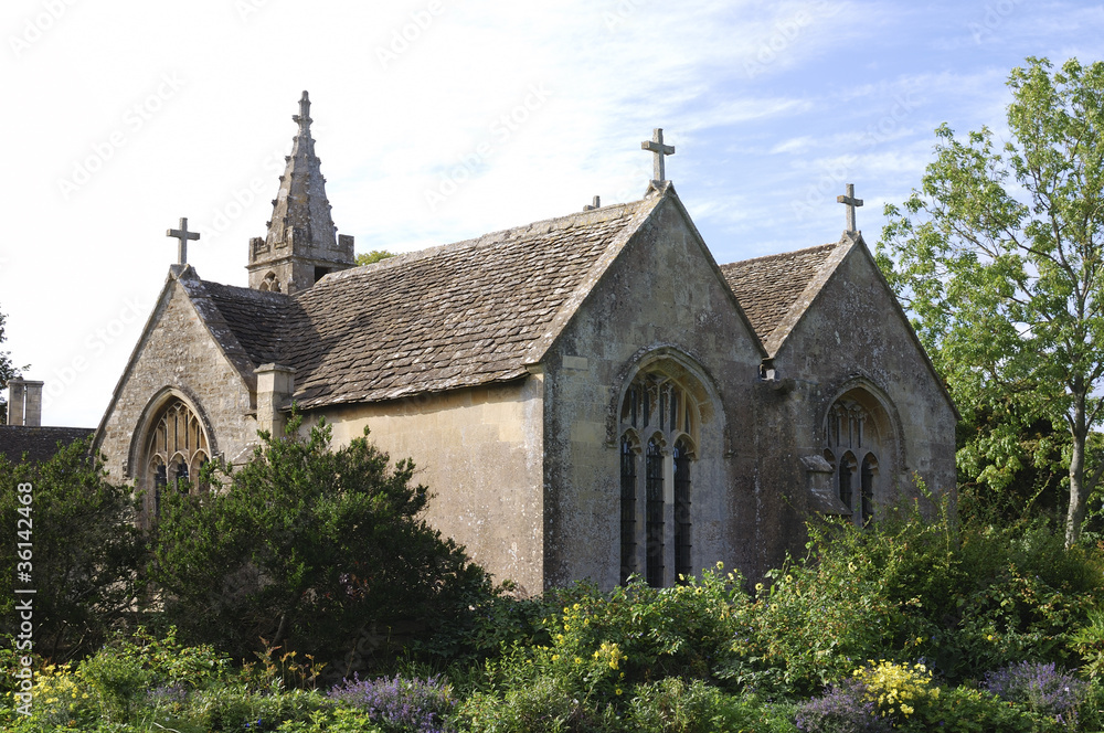 Church at Great Chalfield. Wiltshire. England