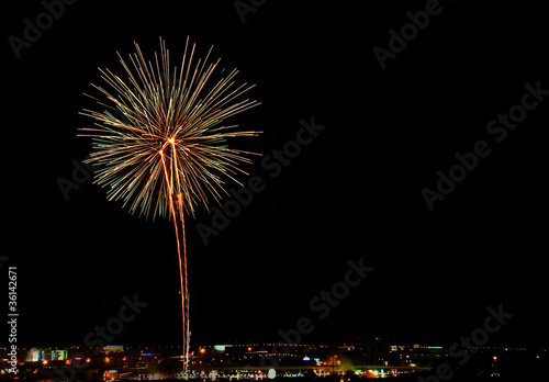 Shape of fire work