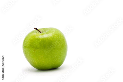 Green apple isolated on white background