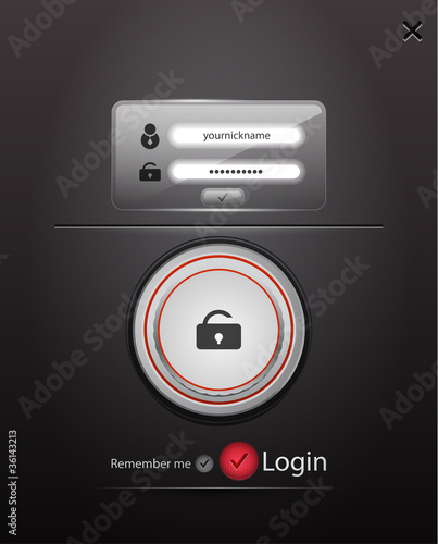 Vector login background