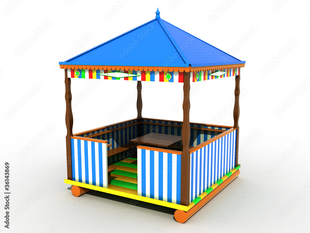 Obraz premium Colorful plastic garden furniture №1