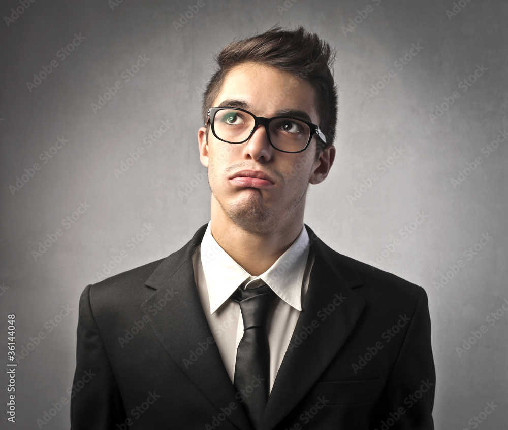 Bored businessman Bored businessman