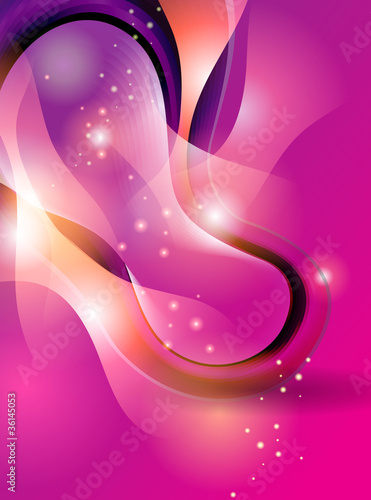 Abstract colorful vector background with shining forms