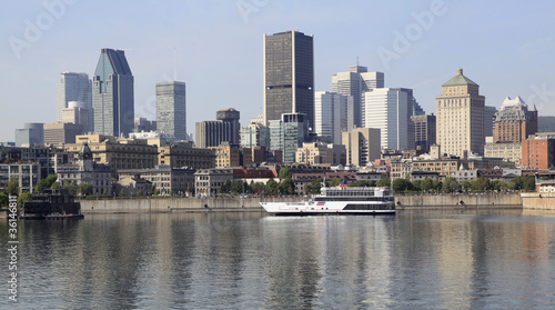 Montreal skyline and Saint Lawrence River, Quebec, Canada